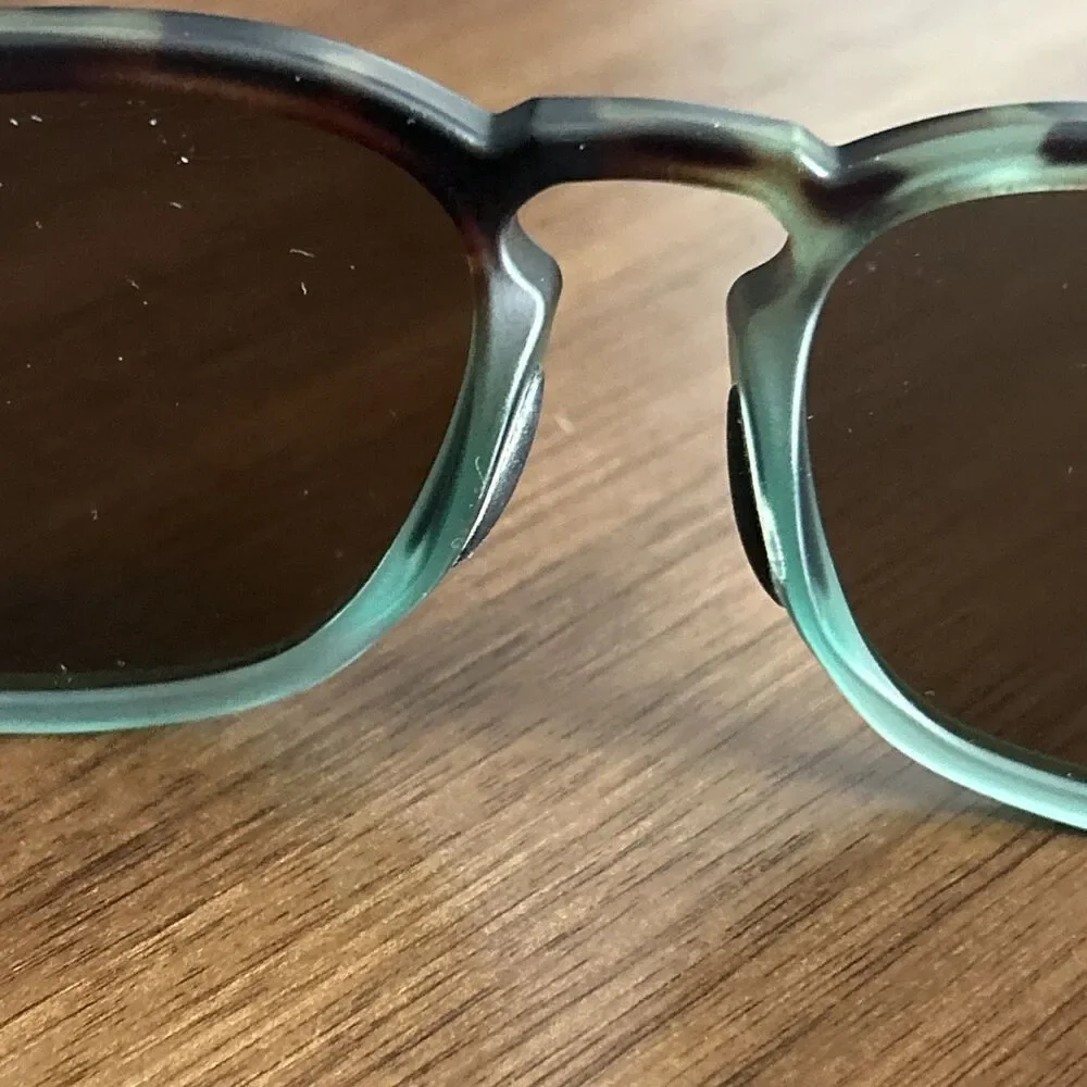 Tifosi  Sunglasses Rectangular Brown and Turquoise with Case Used